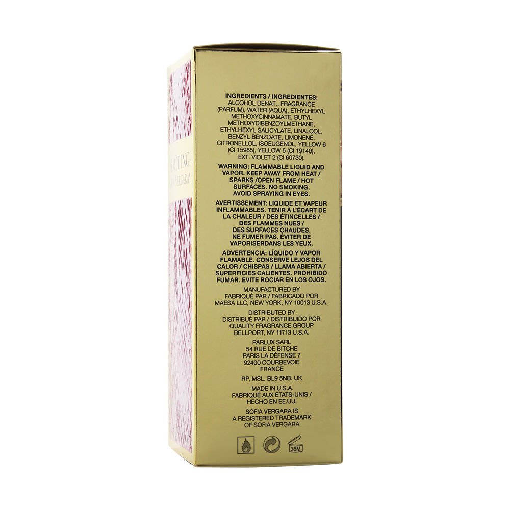 Sofia Vergara Tempting spray highlighted for evening wear and quick refresh.