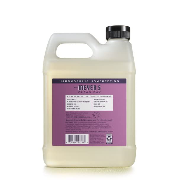 Soft lather from Mrs. MEYER'S Plum Berry is pleasant to wash.