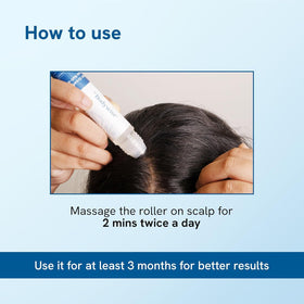 In-hand massage guiding circulation and absorption into thinning areas