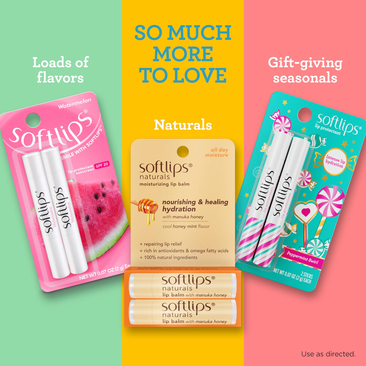 SoftLips Vanilla Lip Balm sleek design suits daily routines.