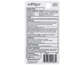 SoftLips Watermelon SPF 20 lip balm in bag for on-the-go protection.