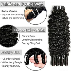 Sogram Burmese Curly Bundles 16-inch weave with fuller body and movement.