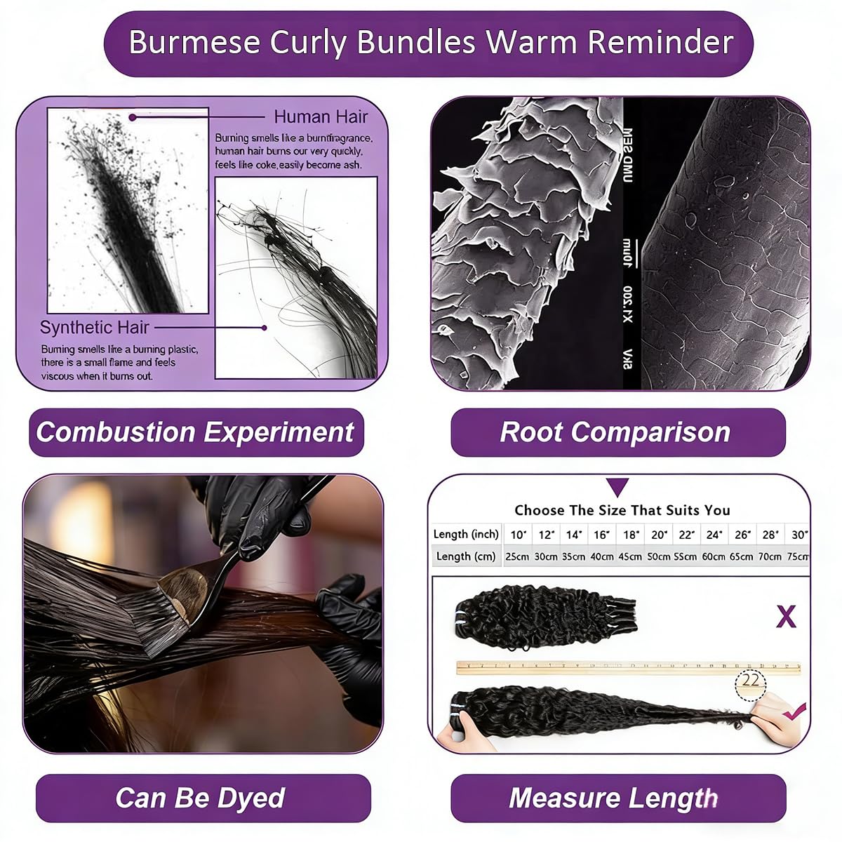 Sogram Burmese Curly Water Wave bundle for soft, flowing texture.