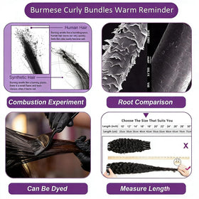 Sogram Burmese Curly Water Wave bundle for soft, flowing texture.