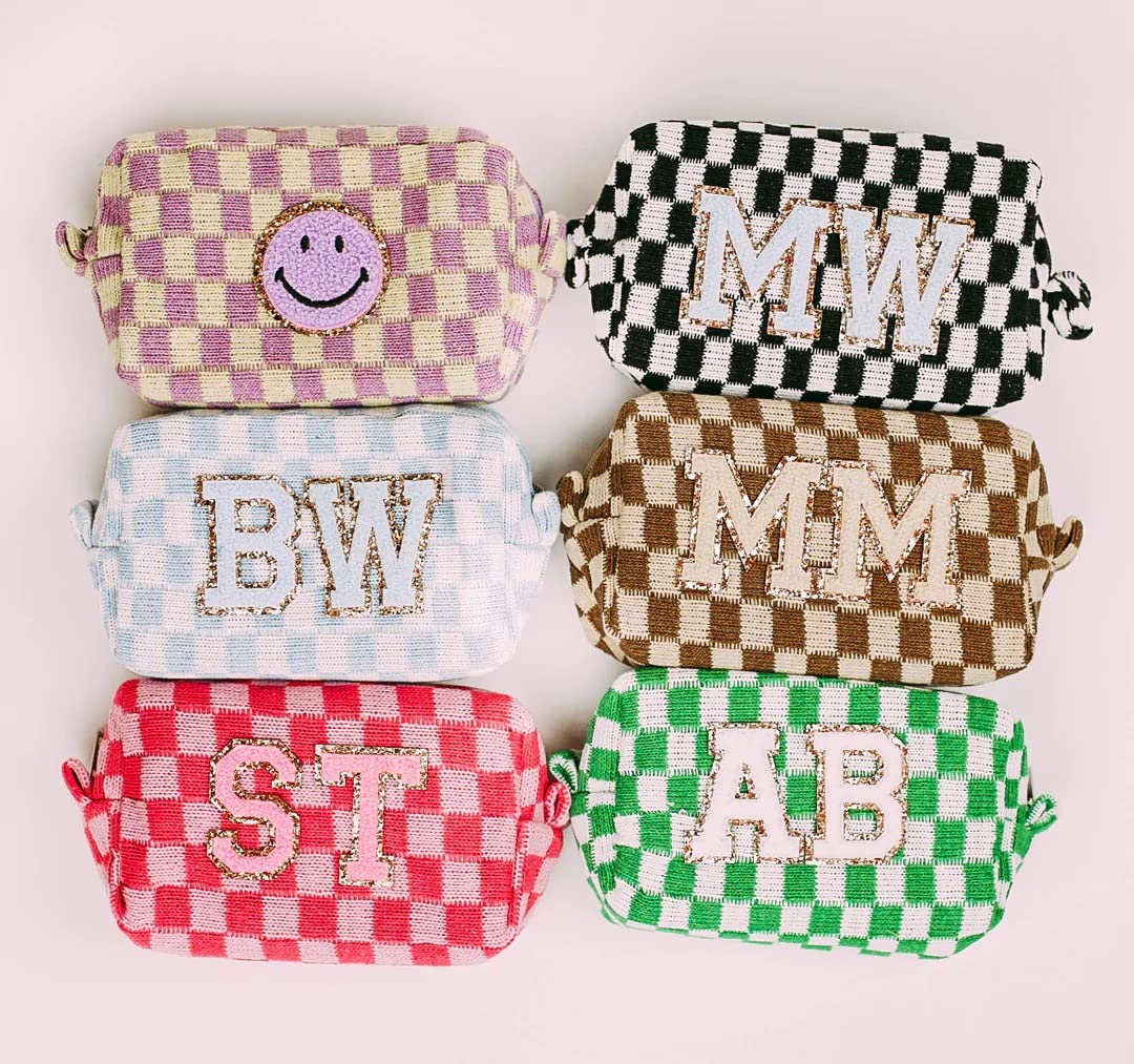 SOIDRAM checkered makeup bag pack for gifting and sharing with family