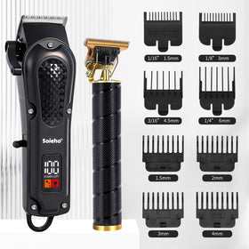 Soieho professional hair clipper blade closeup for ultra-close 0.1mm precision.