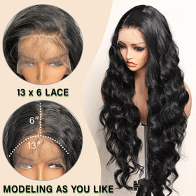 SOKU heat-friendly synthetic wig with lace front enables safe heat styling.