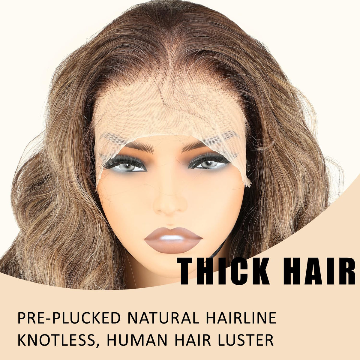 SOKU lace-front wig showcases baby hair for natural edges.