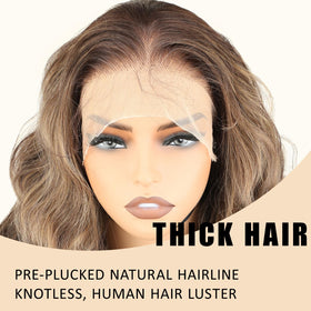 SOKU lace-front wig showcases baby hair for natural edges.