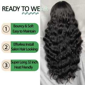 SOKU transparent Swiss lace front with baby hair for natural look.