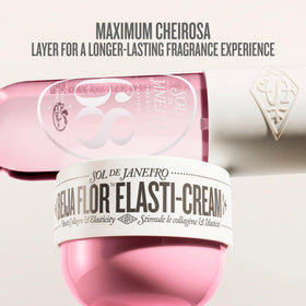 Sol de Janeiro Elasti-Cream set neck and chest hydration focus.