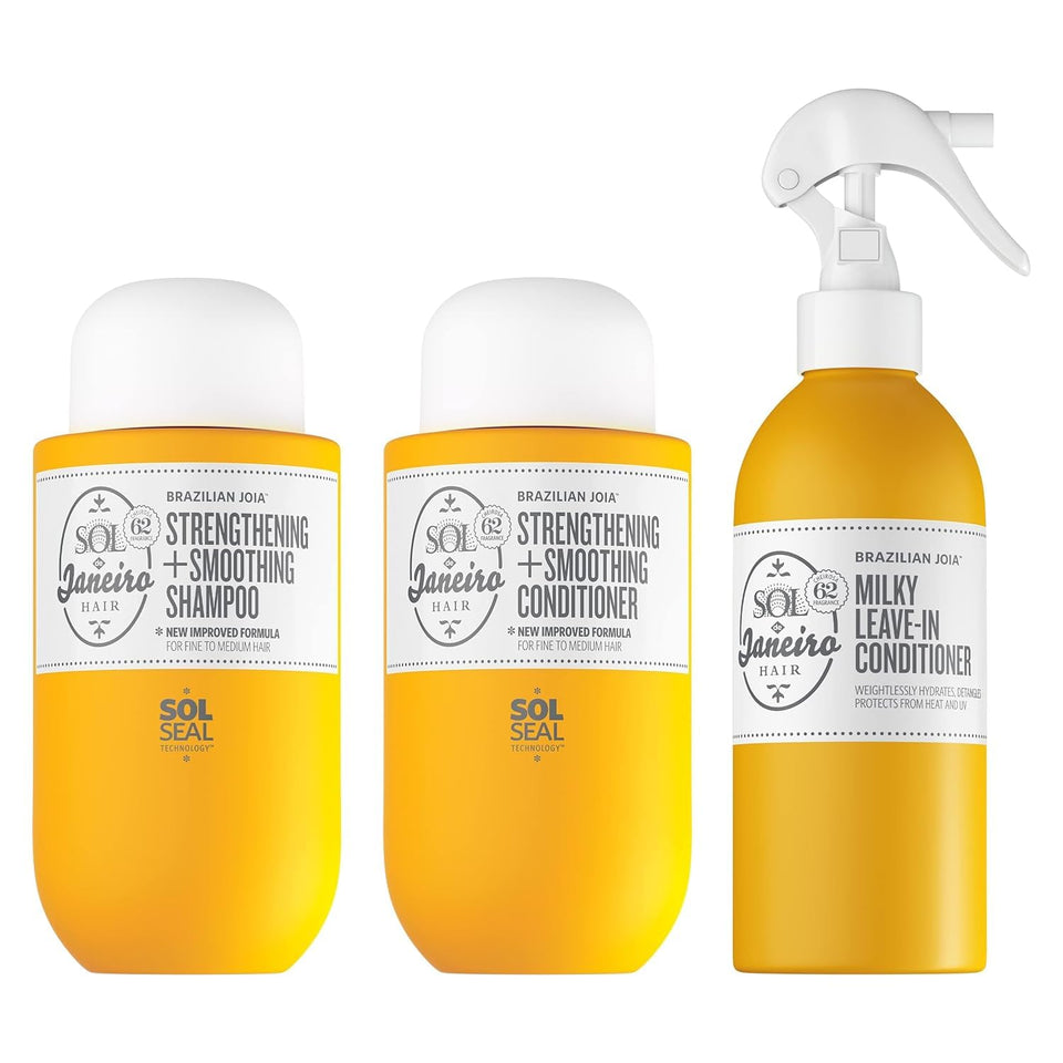 Sol de Janeiro Brazilian Joia shampoo bottle with bond-repair formula for stronger hair