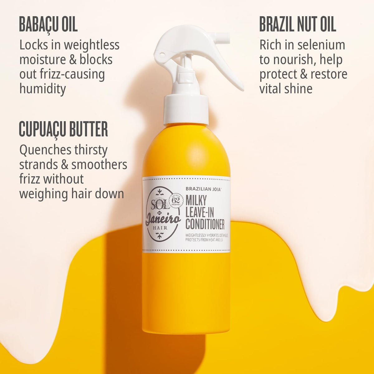 Trio of Sol de Janeiro Joia products on vanity for routine planning