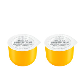 Sol de Janeiro Bum Bum Cream jar closeup showing creamy texture for smooth skin.
