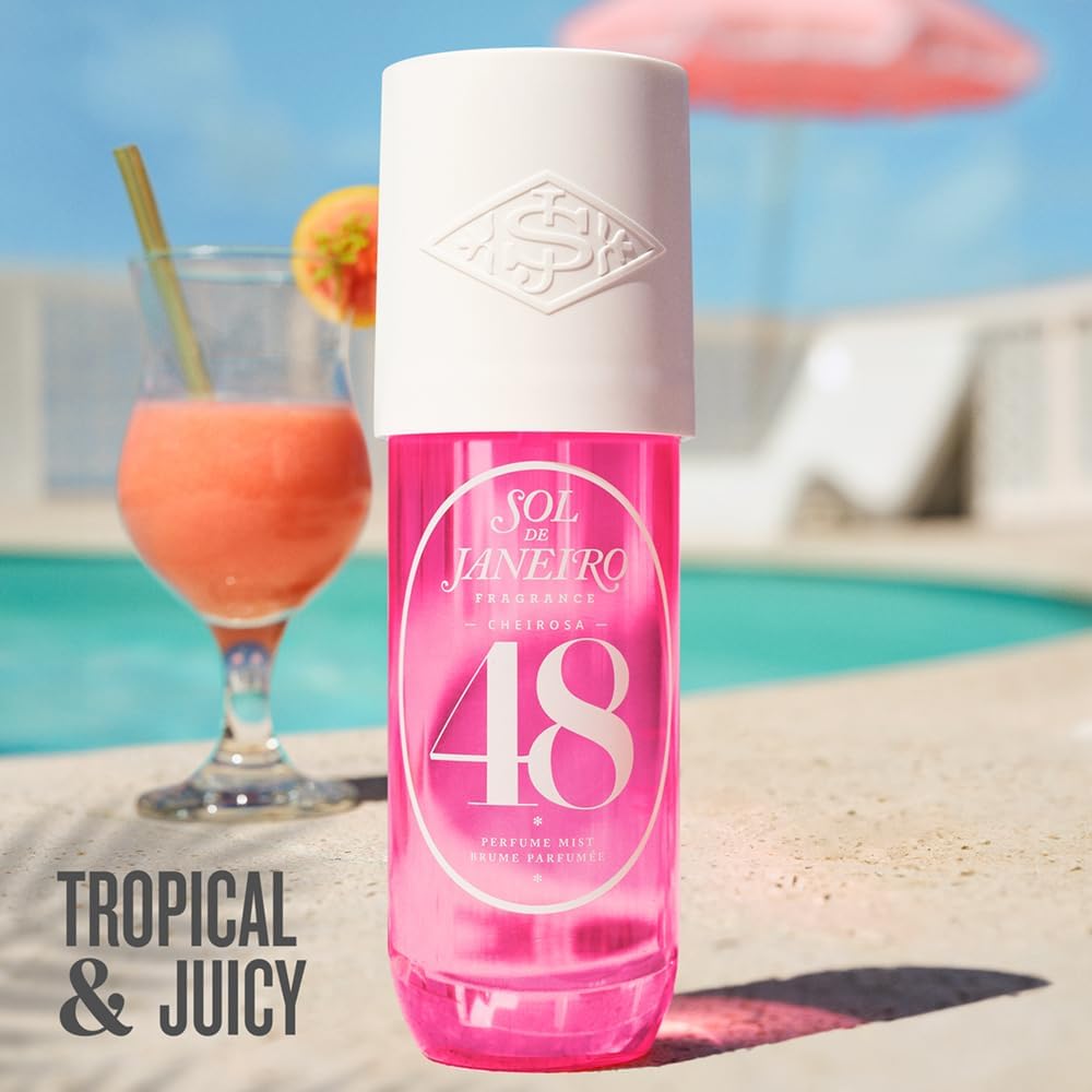 Sol de Janeiro Cheirosa mist travel-size bottle ideal for on-the-go scent touchups.