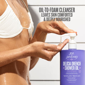 Sol de Janeiro Delícia Drench pump ready for daily use.