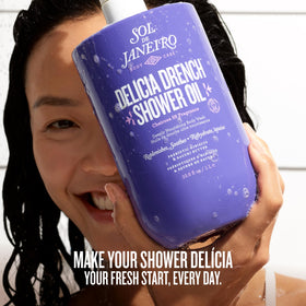 Sol de Janeiro Delícia Drench spa like shower room ambience.