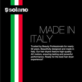 Solano Vero Rosso packaging indicates two-year warranty and included accessories.