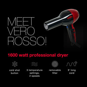Solano Vero Rosso side view highlighting a compact, lightweight profile for travel.