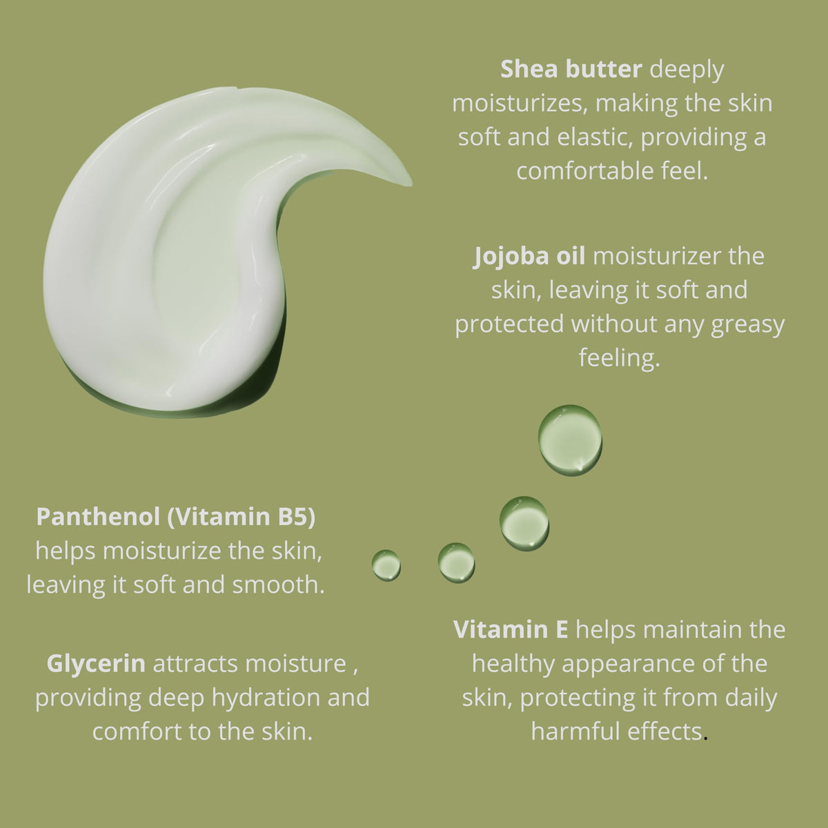 Solar Bay hand cream with panthenol and vitamin E for deep conditioning.