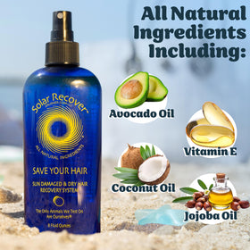Solar Recover made-in-usa packaging conveys quality for outdoor hair care