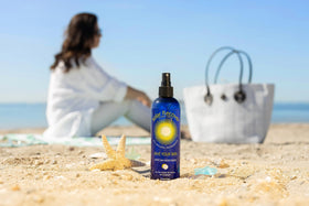 Solar Recover Sun Burn Relief Mist on face and body provides refreshing hydration.