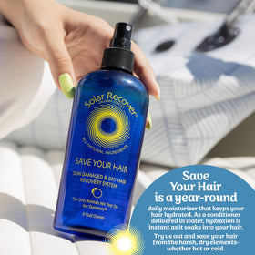 Solar Recover sun-damage hair softening and frizz reduction in action