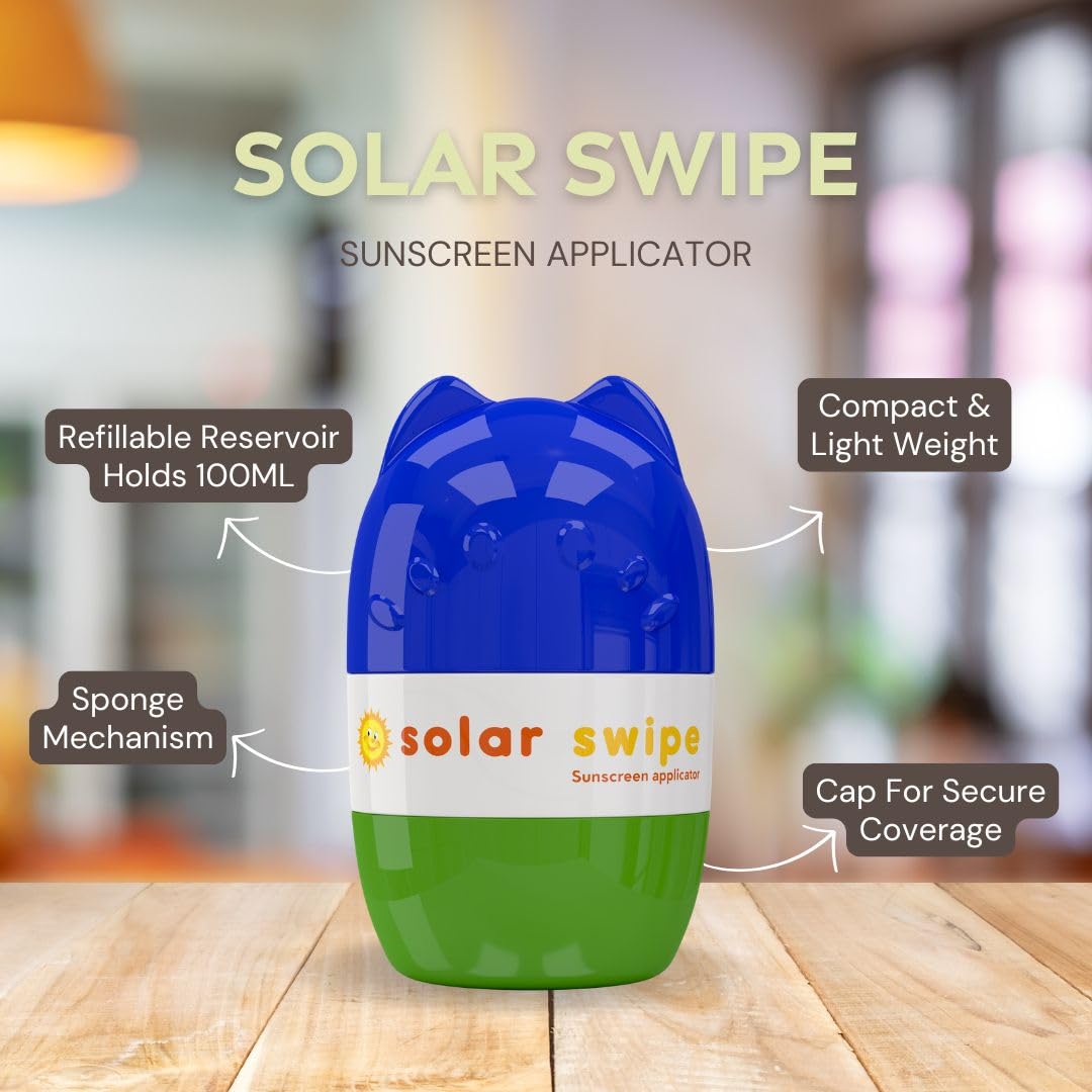 Close-up of Solar Swipe cat-face reservoir for simple refills.