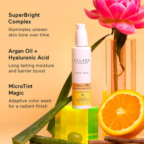 Texture blend of Fortune Teller Tint 1 Serum on skin for subtle glow.
