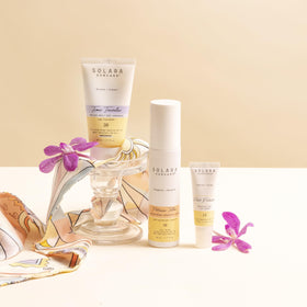 Solara Suncare vegan cruelty-free reef-friendly badge on packaging