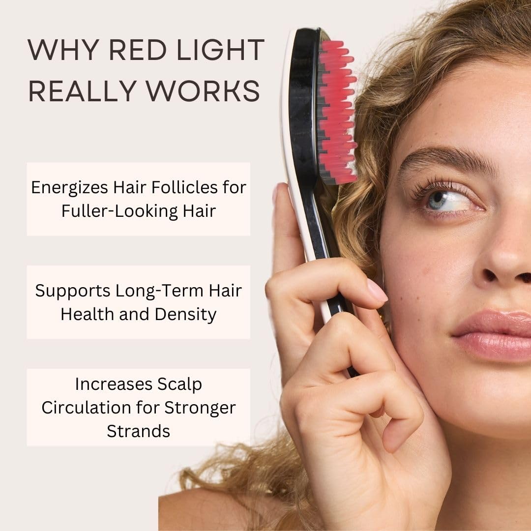 Solaris Laboratories NY Intensive Hair Stimulating Brush compact design close-up.