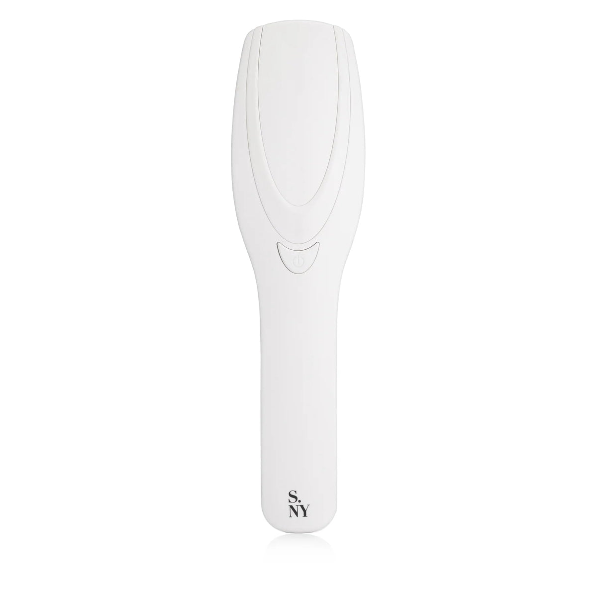 Solaris Laboratories NY Intensive Hair Stimulating Brush full view highlights sleek handheld design for scalp vitality.