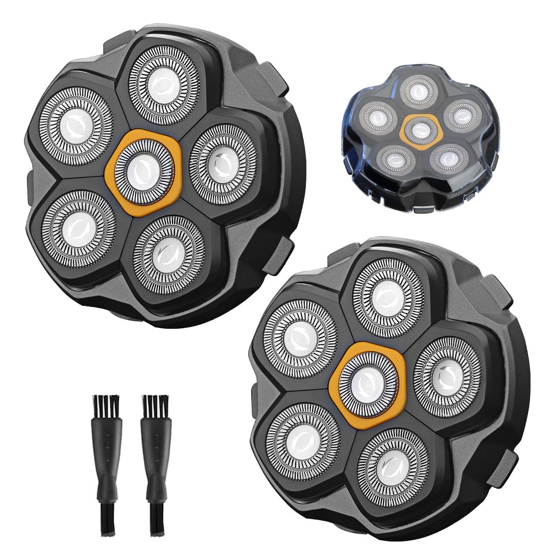 SOLASKY 2pcs 6-blade magnetic head for a closer, efficient shave.