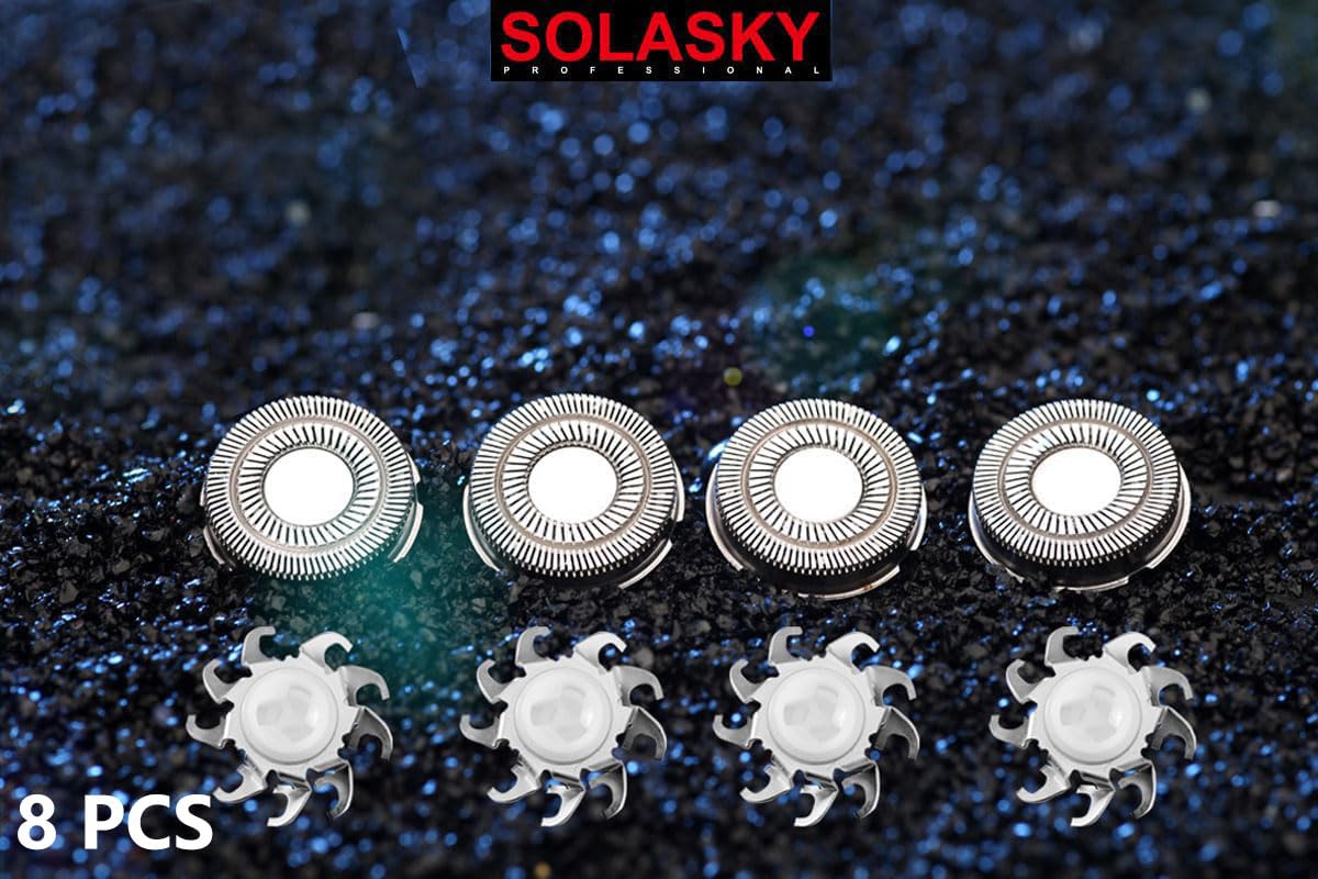 SOLASKY round-head design protects skin during shaving.