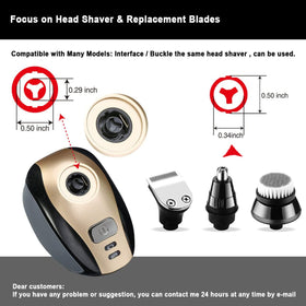 SOLASKY universal head shaver parts compatible brands easy replacement for daily grooming