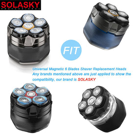 SOLASKY washable shaving head promotes easy cleaning after use.
