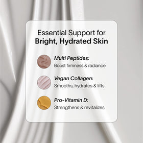 Close-up of the dispensing jar shows a fragrance-free formula for sensitive skin.
