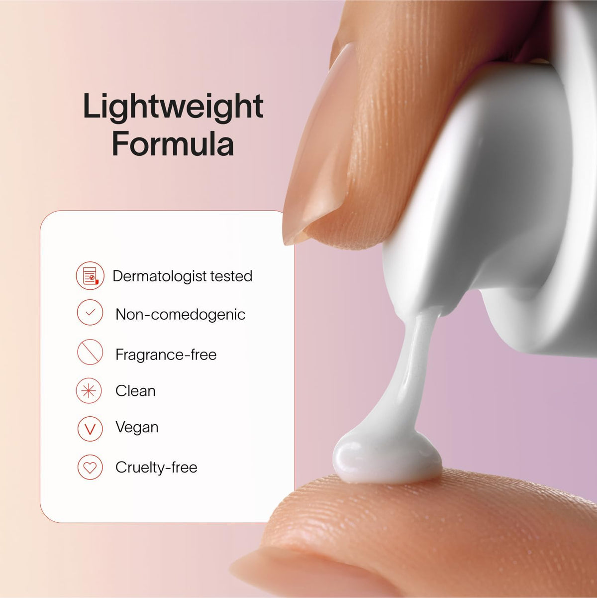 Solawave LightBoost serum glow result on clean skin after use.