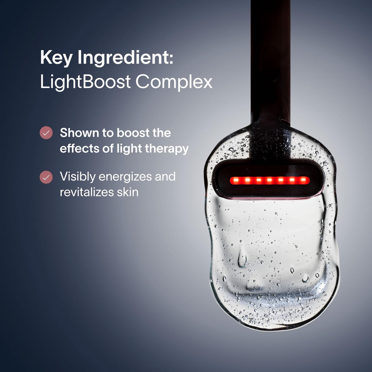 Solawave LightBoost hydration plump with hyaluronic acid evident.