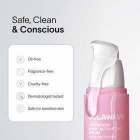Solawave LightBoost compatibility with any wand for easy use.