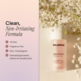 Solawave oil-free vegan formula suitable for sensitive skin
