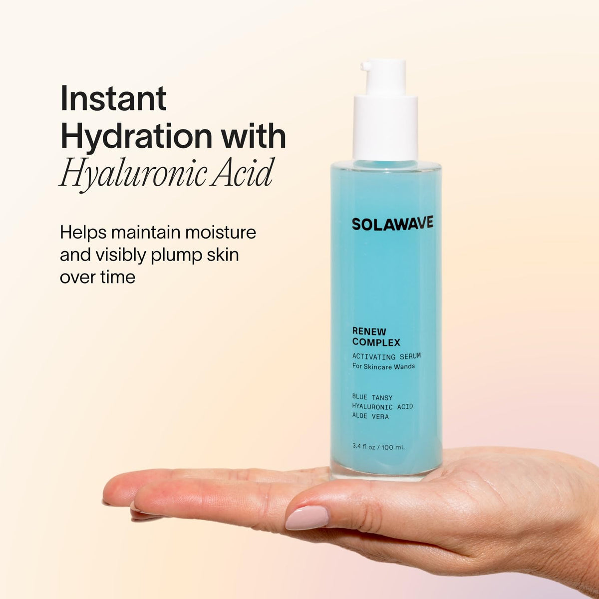 Lightweight serum feel shown as a smooth, fast-absorbing layer
