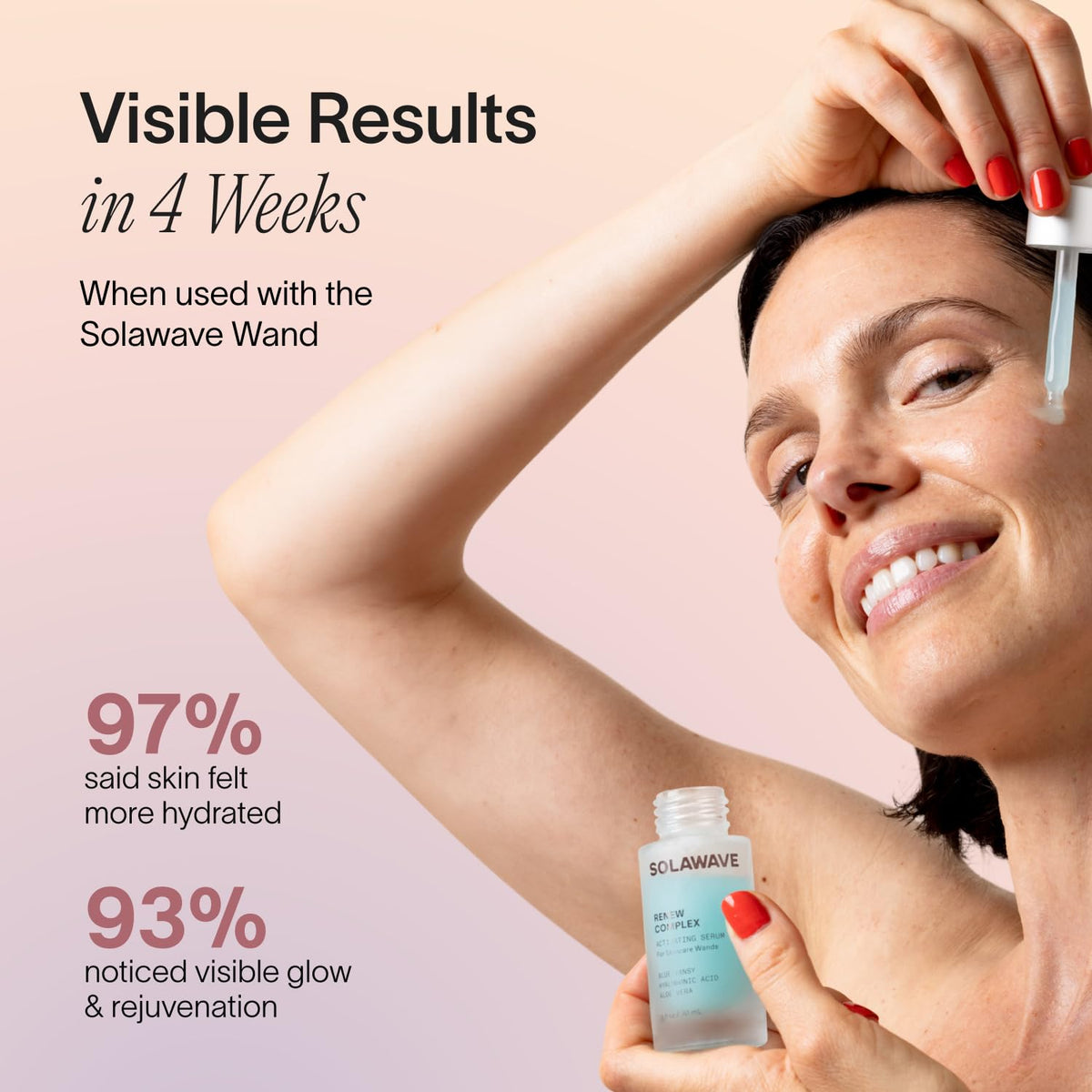 Blue tansy and aloe vera ingredients illustrated on packaging