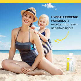 Solbar AVO SPF 35 application on skin for sun defense during activities.