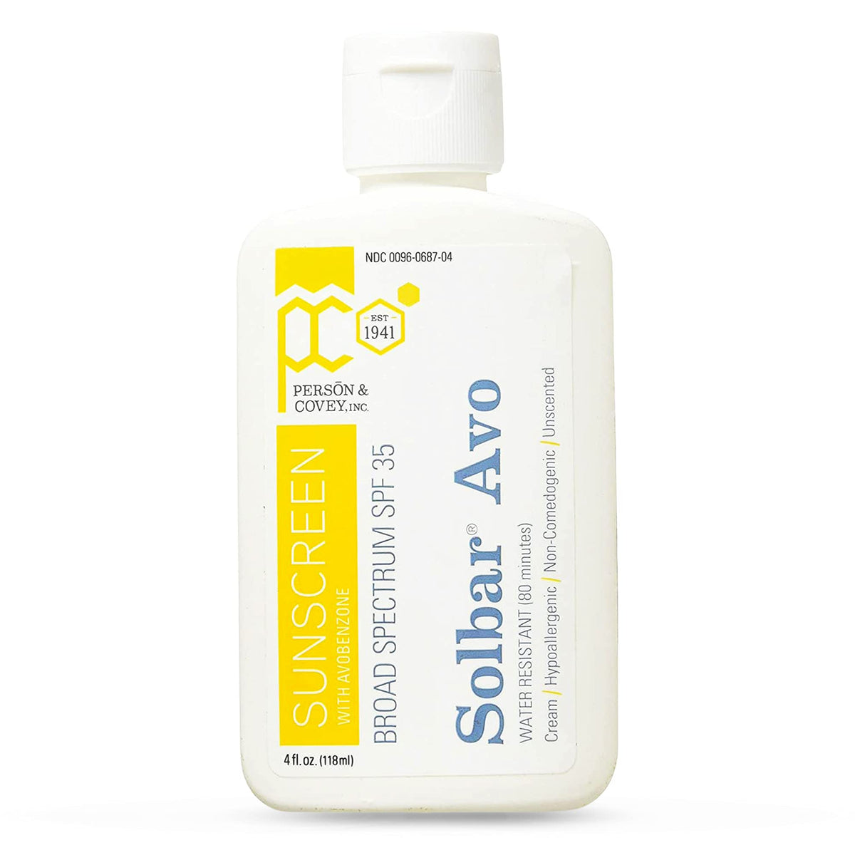 Solbar AVO SPF 35 bottle for daily broad-spectrum protection.