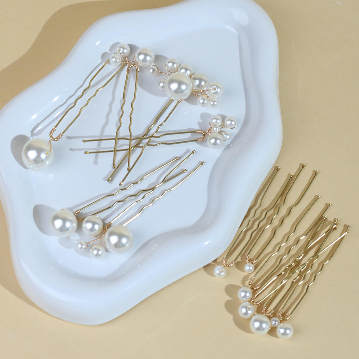 SOLENY wavy pins secure grip for hairstyles