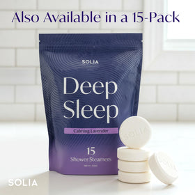 Solia gift-ready shower steamers display for thoughtful self-care gifts.