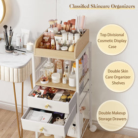 SOLIMINTR top display case with seven compartments for brushes and lipsticks
