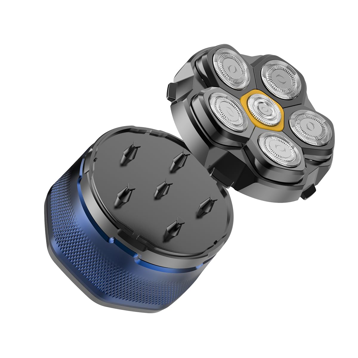 Solimpia replacement head for head shaver showing precise attachment detail