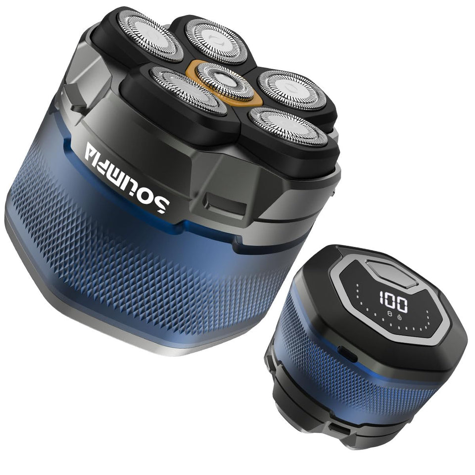 Solimpia Upgraded 6D floating head for smooth contours and comfortable shaving